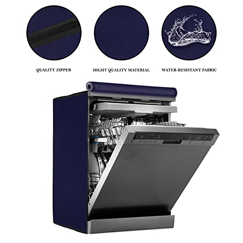 Image of Amazon Brand - Umi. Dishwasher Cover Suitable for IFB of 12, 13, 14, and 15 Place Setting (63X63X81CMS, Navy Blue)