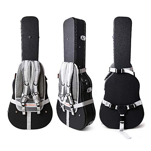 Image of Crossrock Case Saddle for Hard Guitar Case as backpack, Grey