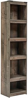 BOWERY HILL Transitional Engineered Wood Pier in Brown Finish