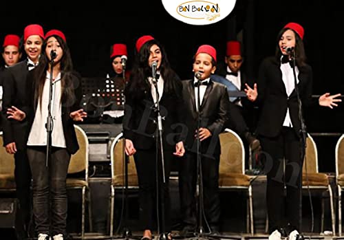 Bonballoon 1 Pcs Red Fez Children's Kids Head Cover Arabian Oriental Costume Tarboush Tarbusch Tarboosh Turkish Ottoman Hat Black Tassel Traditional #TOP2