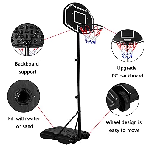 Portable basketball stand Draagbare basketbalstandaard, mobiele jeugdbasketbalstandaard, thuis indoor kinderen… - Image 5