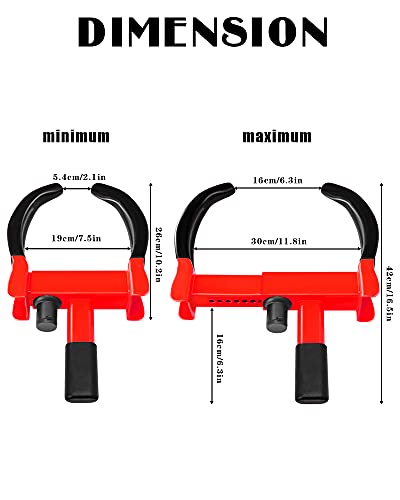 Tevlaphee Universal Wheel Clamp Lock