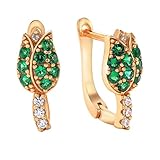 Beydodo Pendientes de plata 925, pendientes de aro para mujer, flor con circonitas, oro rosa, sin níquel, bisutería