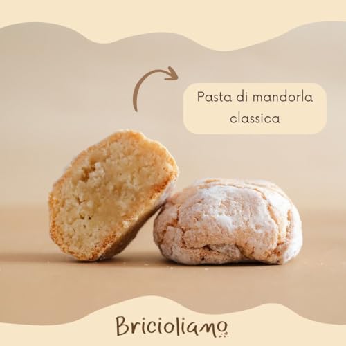 BRICIOLIAMO...– Frisches handwerklich hergestelltes Mandelgebäck – MANDEL 40% – 6 GESCHMACKSRICHTUNGEN VERFÜGBAR/GEMISCHTE BOX – sizilianische Süßigkeiten, in Sizilien. (1 kg, Gemischte Box)