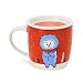 BT21 Official Merchandise by Line Friends - RJ Character Winter Ceramic Mug Cup