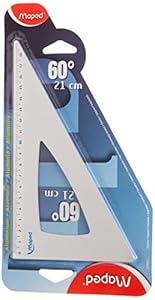 Maped M120621 Aluminium Geodreieck 21 cm 60 Grad