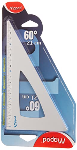 Maped Equerre de dessin 60 degrés Aluminium 21 cm