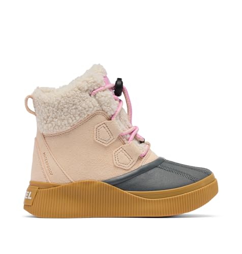 Sorel Out N About IV Chillz Waterproof Fashion Boot, Pearlescent/Gum 16, 5 US Unisex Big Kid