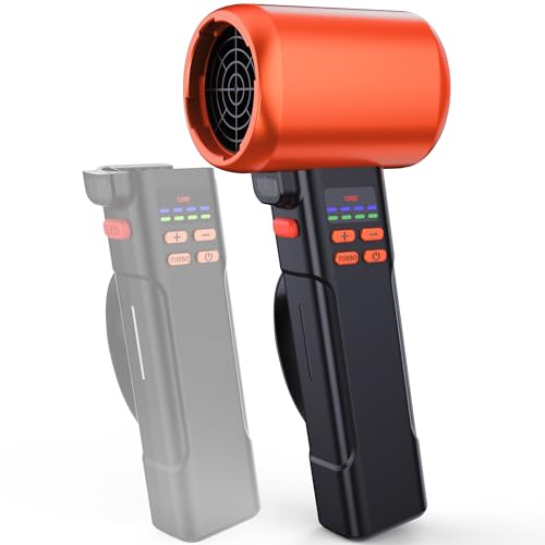 VortLab 730PRO Car Blower for Drying Cordless | Up to 260MPH 740CFM Turbo Dryer Air Leaf Blower | Detachable Handle 1.5H Type-C 3A Fast Charge 5 Speeds for Car/Hood/Yard/Sawdust/Fluffy Snow