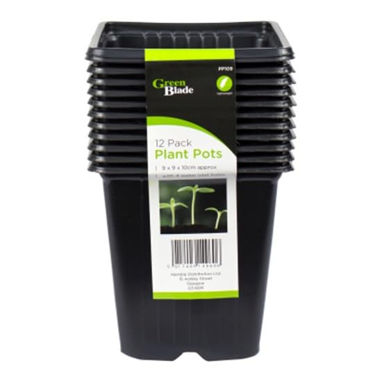 Quickdraw Lot de 48 pots de semis en plastique 10 cm pour démarrage et transplantation