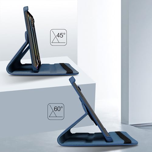 Image of TGK Rotating Case for iPad Pro 11 Inch M5 2025 /M4 2024 Model A3357 /A3358 /A3359 /A2836 /A2837 /A3006, Cover for 6th /5th Gen iPad Pro 11 inch (Dark Blue)