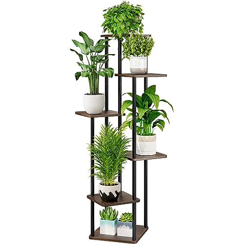 AZERPIAN Plant Stand 6 Tier Indoor Metal Flower Shelf for Multiple Plants Corner Tall Flower Holders...