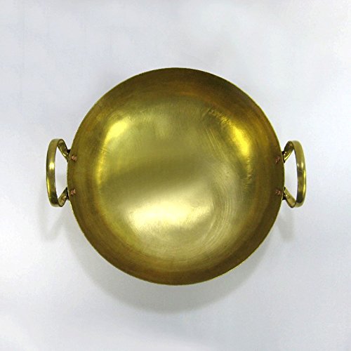Wok de latón dorado diámetro 13.5 pulgadas miniatura 4