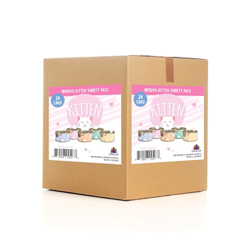 Weruva Canned Cat Food for Kittens Variety Pack, 3oz (Pack of 24)