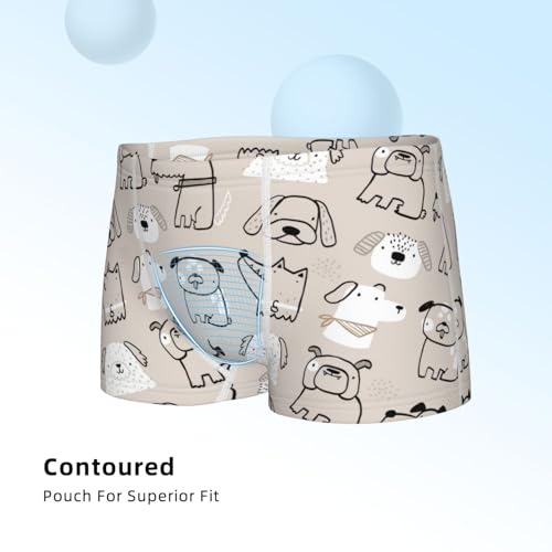 Boys' Cotton Boxer Brief Soft Underwear-Puppy4