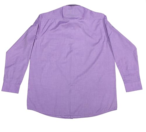 Image of Cotton Blend Formal Shirt for Men | Full Sleeve, Regular Fit, Button Down, Palin & Stylish Collared Neck | Breathable Lightweight Fabric for Office, College Meetings & Gathering