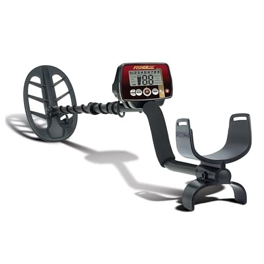 Fisher Labs F22 Weatherproof Metal Detector with 11 Inch Weatherproof Coil, All-Purpose, High-Sensitivity, Deep Seeking Metal Detector, Pinpoint, Easy to Use, Red