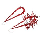 Rouge corail frappant : la couleur rouge corail vibrante de ce collier en fait un ajout frappant à n'importe quelle tenue, vous de vous démarquer dans n'importe quelle foule, collier de perles vintage, colliers pour femmes