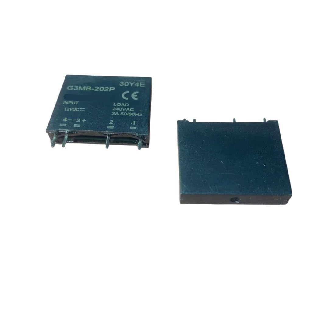 10pcs relay G3MB-202P-12VDC PCB SSR In 12VDC,Out 240V AC 2A SXQWEP
