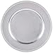 Tiger Chef 13-inch Silver Round Beaded Charger Plates, Set of 2,4,6, 12 or 24 Dinner Chargers (12-Pack Silver Chargers Plates)