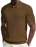 polos hombre color marron Assorti : les polos pour homme sont polyvalents, vous pouvez associer les polos texturés avec des jeans, des chinos, des pantalons, des shorts, des pantalons en lin, des pantalons kaki, des pantalons habillés, des pantalons de golf, des pantalons pour un look décontracté ou professionnel, ou le porter sous une veste, un manteau, un blazer par temps froid. Glissez les polos tricotés dans votre pantalon pour un look vintage, ou dérangez-les pour un look tendance