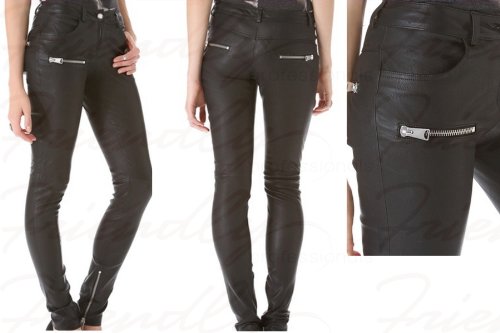 Leather pants for women girls teens genuine leather pants hot design pants durable quality leather dress (Medium)