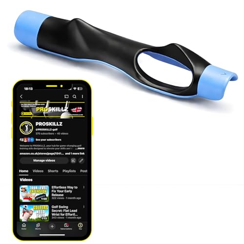 Golf Grip Trainer by PROSKILLZ Golf Swing Training Aid for Right-Handed Golfers | Improves Hand Placement Muscle Memory Swing Accuracy & Consistency - Train Like A PRO