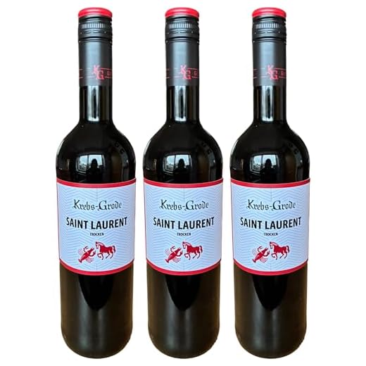 Krebs-Grode Saint Laurent Rotwein Rot trocken BIO Vegan Deutschland inkl. FeinWert E-Book (3 x 0.75)