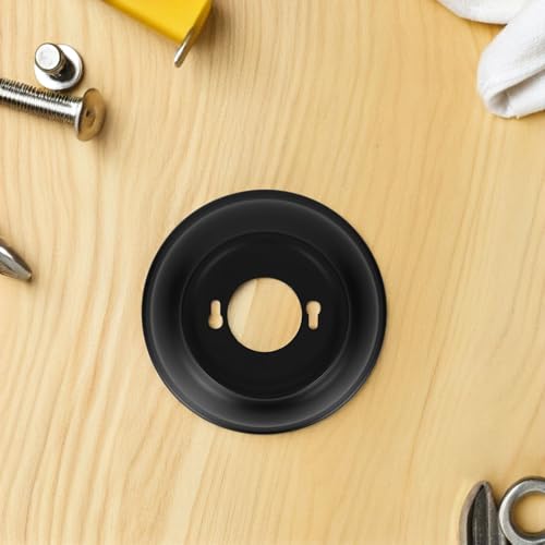 Cubiertas de hierro negro para ventilador con orificio de 42,5 mm kit de 4 piezas SHINEOFI 7