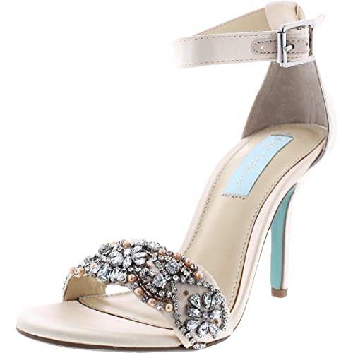 Betsey Johnson womens Sb-gina Dress Sandal, Champagne, 5.5 US