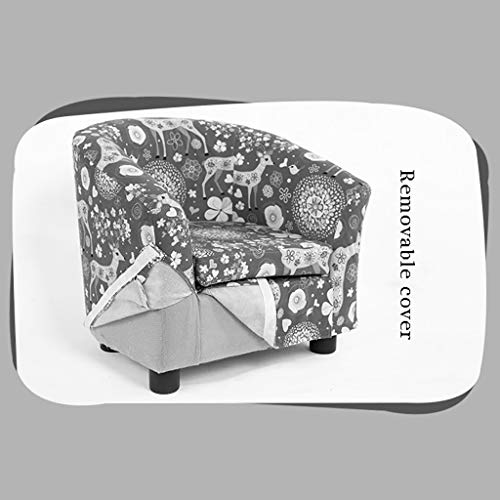 Cotton Foam Armchair, Kids' Mini Sofa, Wood Structure Cartoon Pictures for 1-6 Years Old Toddler (Color : B) - Image 4