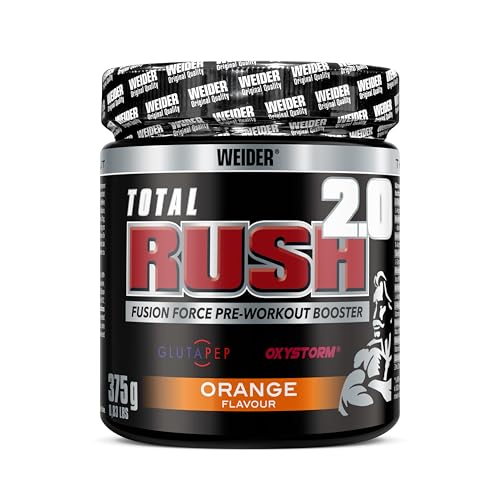 Weider - Total Rush 2.0 - Hochdosierter Pre-Workout Booster mit Kreatin und Koffein - Orange