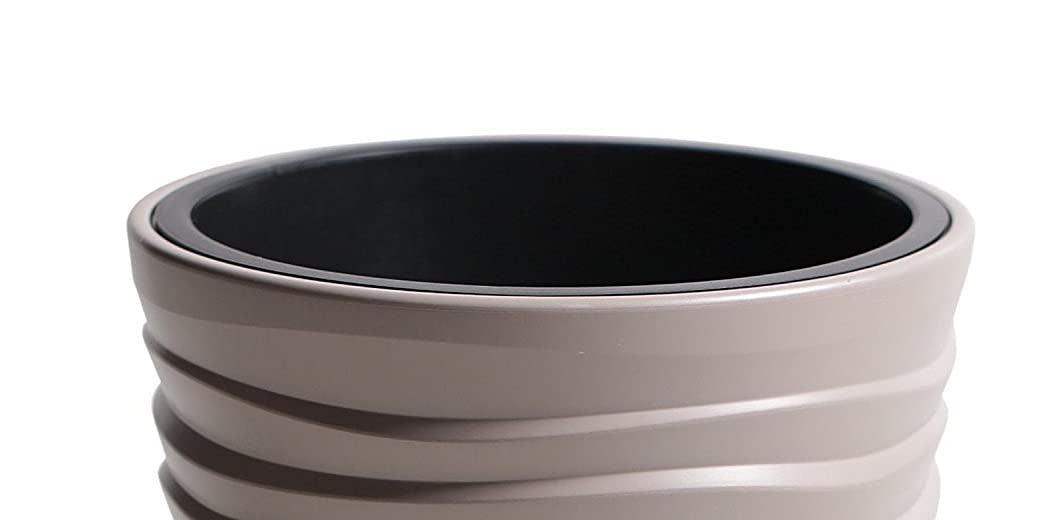 Prosper Plast DPSA300 Vaso Slim In Plastica 29.5x52 Cm - Grigio Pietra