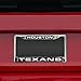 Rico Industries NFL Houston Texans Laser Cut Inlaid Standard Chrome License Plate Frame