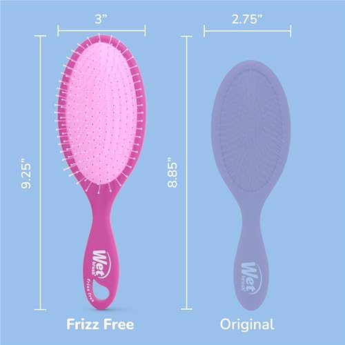 Image of Wet Brush Frizz-Free Detangler Brush with Ionic Technology, Purple, Provides Frizz Control, Reduces Static, and Smooths All Hair Types, Best For Dry Hair, Made for Women, Men & Kids