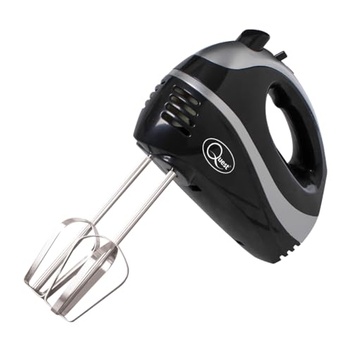 Quest 35810 Electric Hand Mixer / Complete With Chrome Beaters, Dough Hooks & Balloon Whisk / 5...