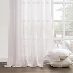 Telas Para Cortinas Dormitorio Matrimonio Topfinel Visillos Blancos 1 Piezas para Salon Y Dormitorios Cortinas Translucidas con Anillos para La Habitacion De Matrimonios Y Juvenil Cortina Y Visillos para La Sala De Estar Y Comedor 140x225