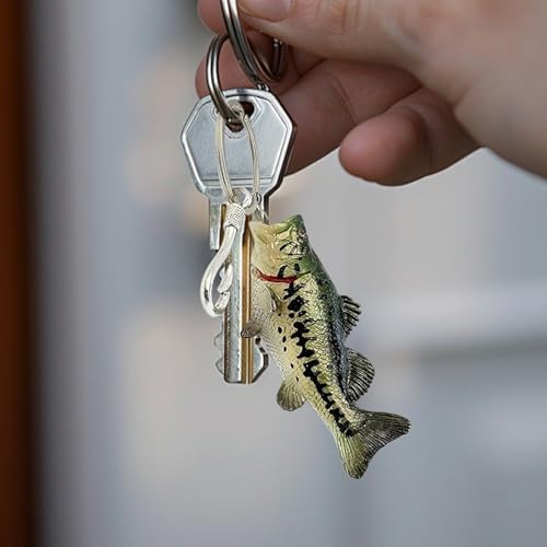 Pendentif Perche Poisson 3D pour décorer un portefeuille de pêcheur