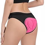 Dongcill Radunterhose Damen Gepolstert Unterwäsche Fahrrad Unterhosen Atmungsaktive & Schnelltrocknende Fahrradslip Gepolstert Für Trekking, Rennrad & Indoor-Cycling