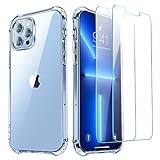 [Sicherster Bildschirm & Kameraschutz] Ein 1,1 mm höherer Rand des Bildschirms und ein 1,3 mm erhöhter Kante um die Kamera können Kratzer effektiv verhindern und bieten Rundumschutz. Alle Tasten, Lautsprecher oder die Ladebuchse sind außerdem bestens zugänglich und einwandfrei bedienbar, was die Lebensdauer des iPhone 13 Pro Max effektiv verlängert.