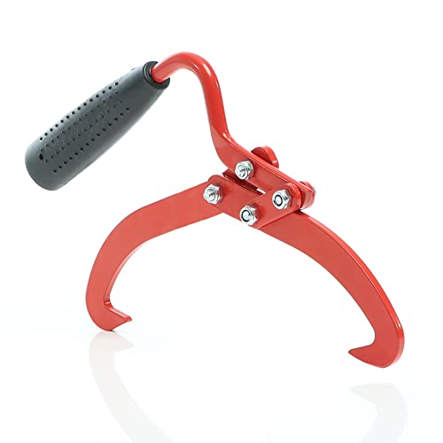 XPOtool Pince Lève-bûches Manuelle – Jusqu’à 75 kg – Aide de Chargement pour Bois Rond Ø 19 cm Max. – Poignée Ergonomique