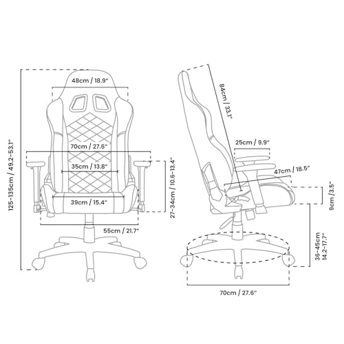 Arozzi ゲーミングチェア Avanti SoftFabric Light Grey ソフトファブリック素材 3Dアームレスト リクライニング機能 ネックピロー AVANTI-SFB-LG【国内正規品】 [3]