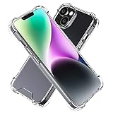 Hy+ iPhone14 Plus 耐衝撃 ハイブリッドケース カバー ストラップホール 米軍MIL規格 クリア 衝撃吸収ポケット内蔵 TPU PC