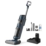AIRTHEREAL Cordless Wet Dry Vacuum Cleaner, Close-to-Floor Brush, 𝗔𝘂𝘁𝗼-𝗗𝗿𝘆 Self-Cleaning, Smart Digital Display and Voice Assistant, for Hard Floors, VacTide V2