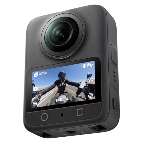 DJI Osmo 360 Standard Combo 360 Grad Kamera mit 1-Zoll Sensor Natives 8K-360 Video 120MP Panoramafotos 100 Min 8K Aufnahme Wasserdicht Kompakte Action Cam & Vlog Kamera für Reisen und Sport