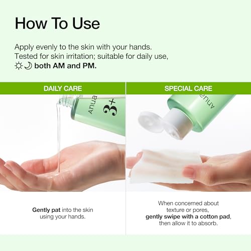 Anua Azelaic Acid 3 CICA Clarifying Toner, Soothing & Clear Care, with Salicylic & Azelaic Acid, Sebum & Spot Care, Suitable for Sensitive Skin, Korean Skincare, 8.45 fl.oz