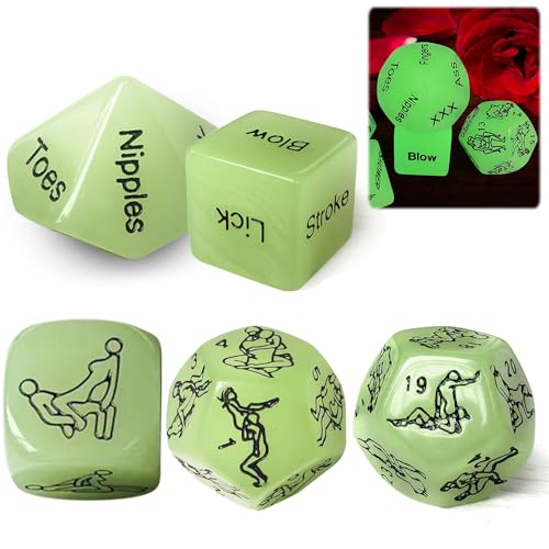 HABNI Juego De 5 Dados Eróticos Para Parejas, 36 Posiciones, Manual, Humor, Dormitorio, Regalo Para Adultos, Amantes Del Sexo, Juego De Amor Sexual