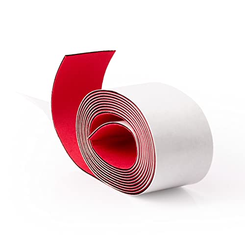 FOSHIO Micro Fiber Felt for Squeegee Edge Wrapping 2 Meters Length - Red Felt to Cover The Edges of Hard Card Squeegees