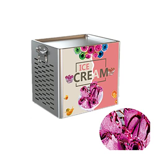 Máquina For Hacer Rollos De Helado Frito, Máquina For Hacer Rollos De Helado De Yogur Frito Enrollado En Sartén Tailandesa Pequeña Para uso de bricolaje