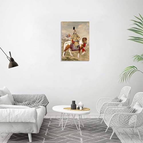Oeuvre Affiche Photo Moderne L'Empereur Qianlong, toile décoration murale